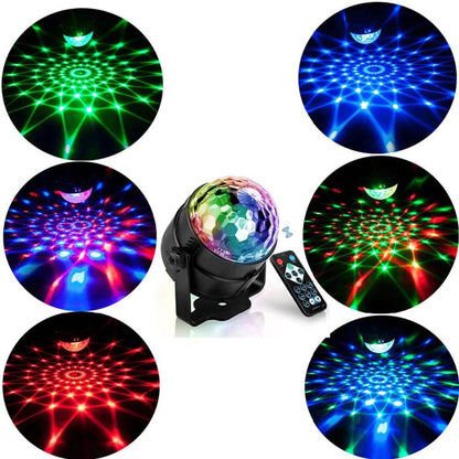 Lumières de fête disco stroboscopiques LED DJ Ball Ampoule activée par le son Lampe de danse Décoration 