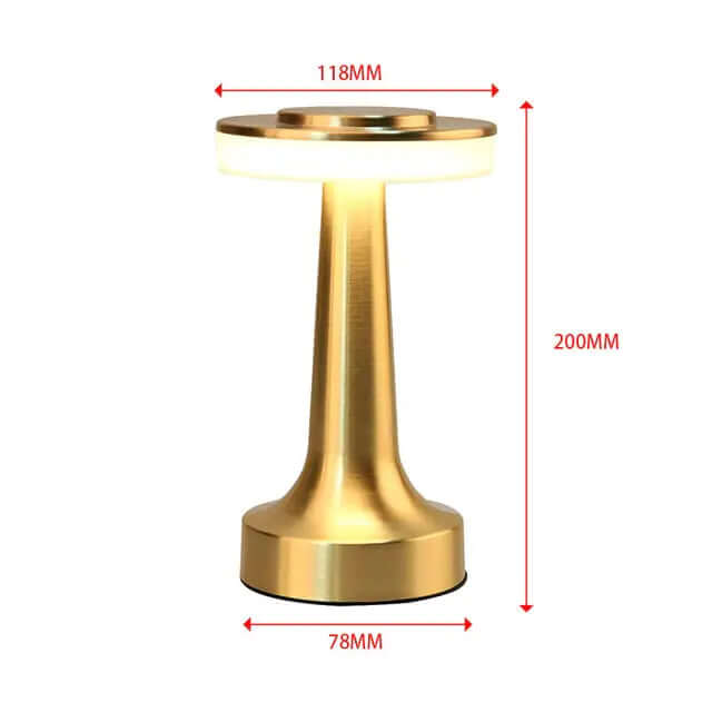 Lampe de bureau rétro pour bar, lampe de nuit rechargeable sans fil avec capteur tactile pour restaurant, café, chambre à coucher, lampes de décoration pour la maison