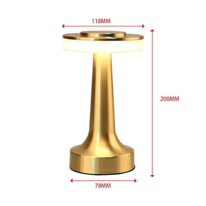Lampe de bureau rétro pour bar, lampe de nuit rechargeable sans fil avec capteur tactile pour restaurant, café, chambre à coucher, lampes de décoration pour la maison
