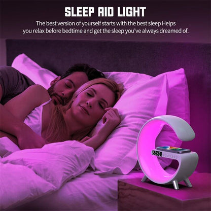 Bluetooth Speaker Wireless Charger Lamp - 11 Étoiles
