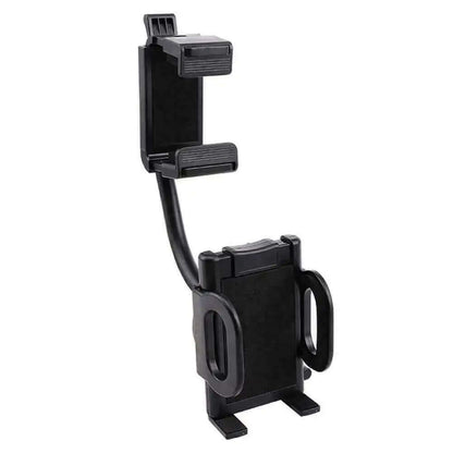 Soporte universal para espejo retrovisor de coche de 360° con soporte para teléfono móvil y GPS
