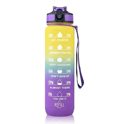Botella de agua motivacional de 1 litro: manténgase hidratado todo el día