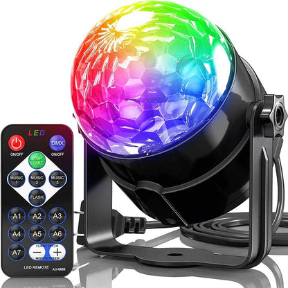 Lumières de fête disco stroboscopiques LED DJ Ball Ampoule activée par le son Lampe de danse Décoration 