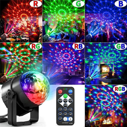 Lumières de fête disco stroboscopiques LED DJ Ball Ampoule activée par le son Lampe de danse Décoration 