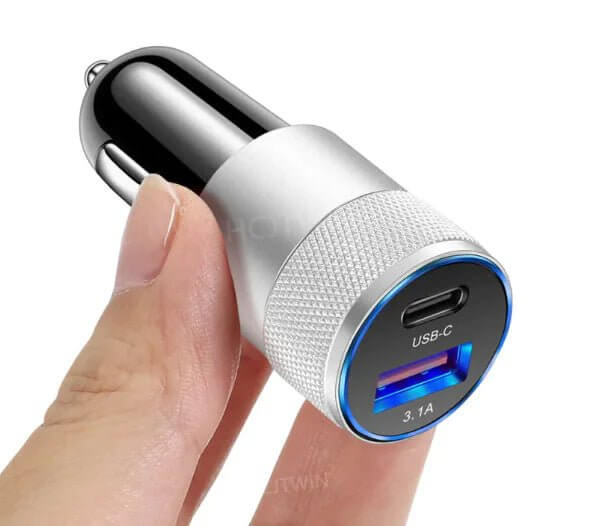 The Aluminum Alloy Steel Car Charger is a sleek and durable charging solution for your mobile devices. Made with premium aluminum alloy steel, this compact car charger is designed to withstand daily wear and tear while delivering fast and efficient charging. Featuring multiple USB ports, it allows you to charge multiple devices simultaneously, making it perfect for road trips or daily commutes. 