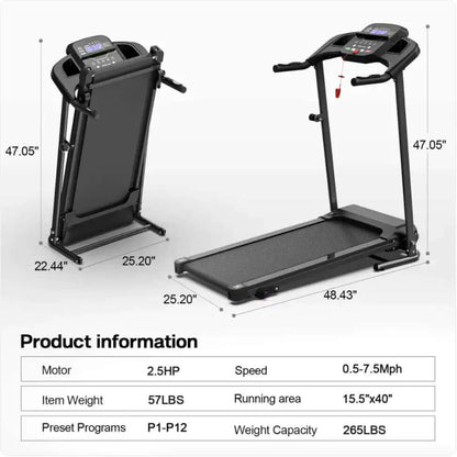 Cinta de correr plegable con sensor de pulso: una solución de fitness que ahorra espacio