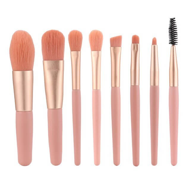 The 8-Piece Makeup Brush Set is a must-have for flawless makeup application. This versatile set includes all the essentials, from foundation and blush brushes to precision tools for eyeshadow and eyeliner. Crafted with soft, high-quality bristles, these brushes are gentle on the skin and provide smooth, even application. The lightweight, ergonomic handles offer easy control, making them perfect for both beginners and professionals. 