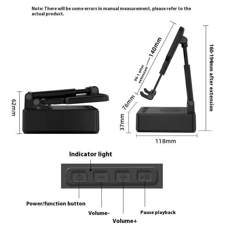 Three-in-one Wireless Charging Mobile Phone Holder