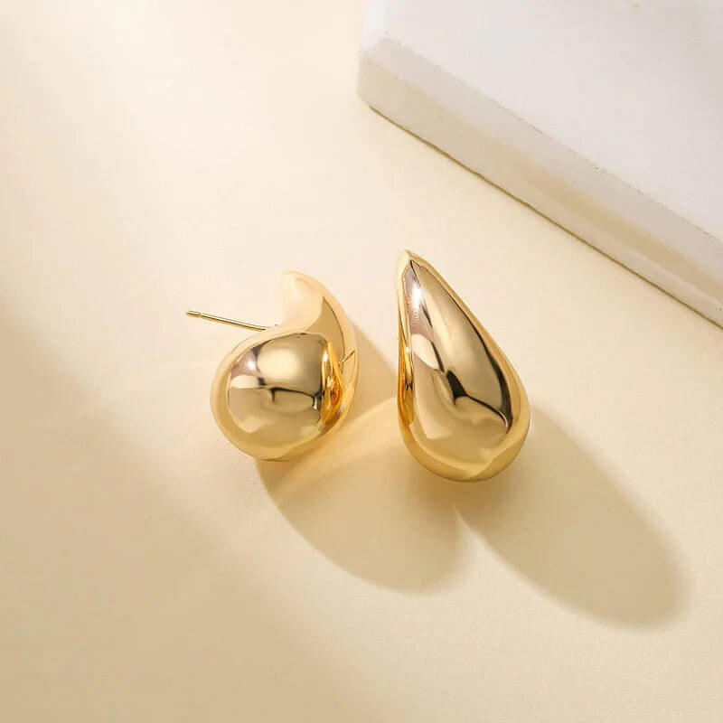 Stainless Steel Hollow Drop Earrings - 11 Étoiles