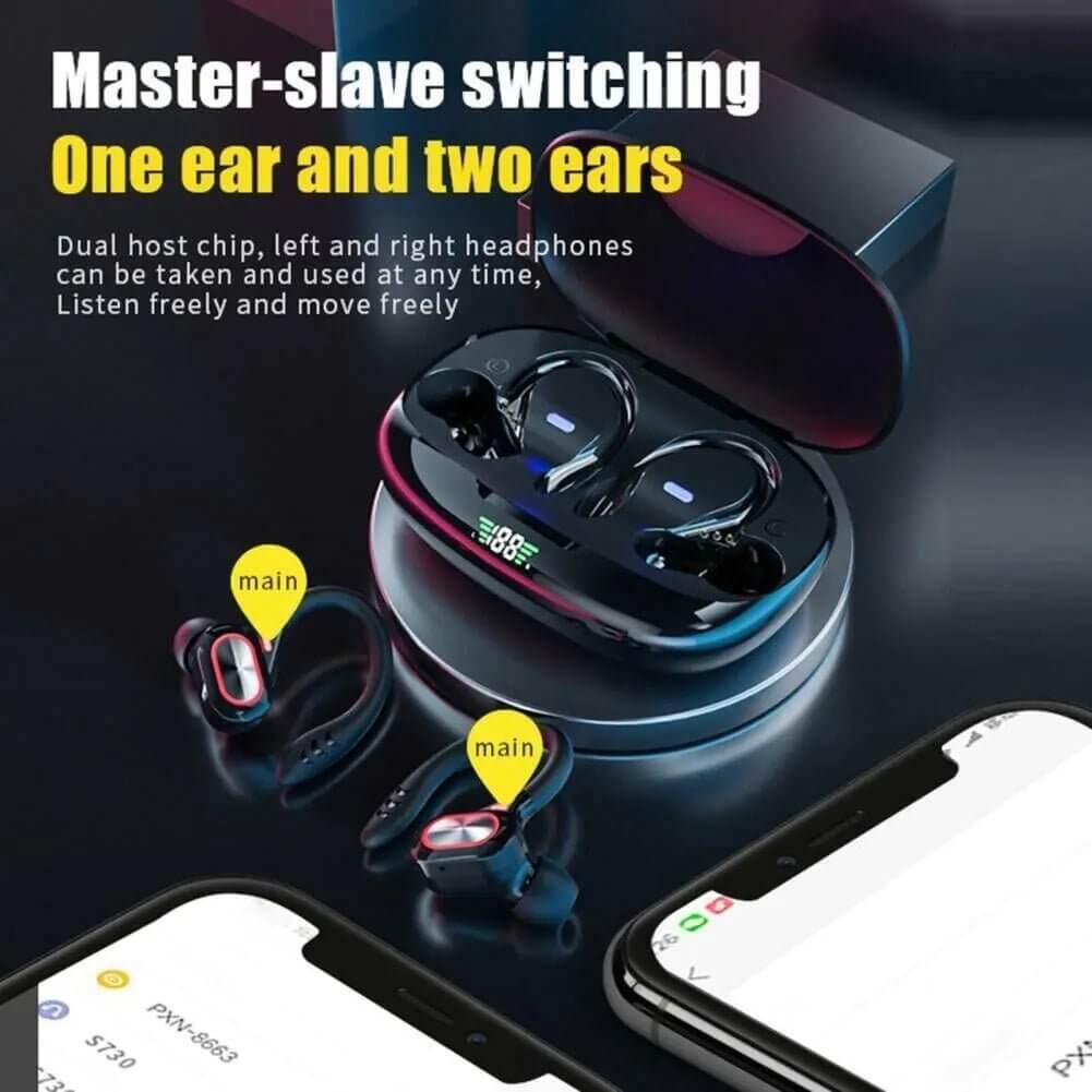 Bluetooth Headset 5.1 True Wireless Earphones Earbuds Headphones HiFi Sport TWS - 11 Étoiles
