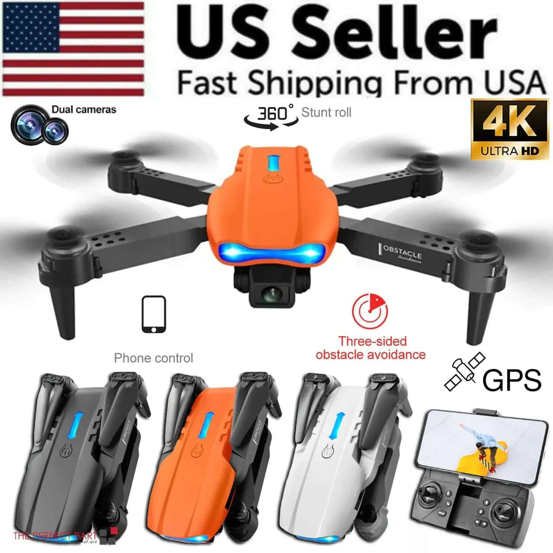 Drones Quadcopter 5G 4K GPS Drone X Pro con cámara dual HD WiFi FPV RC plegable