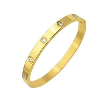 Pulsera minimalista con diamantes a juego