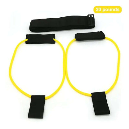 Fitness resistance bands with adjustable intensity for workouts, ideal for fitness, health, and sports activities, 20 pounds.