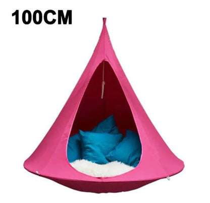 Hamaca colgante para exteriores con forma de cono tipo carpa