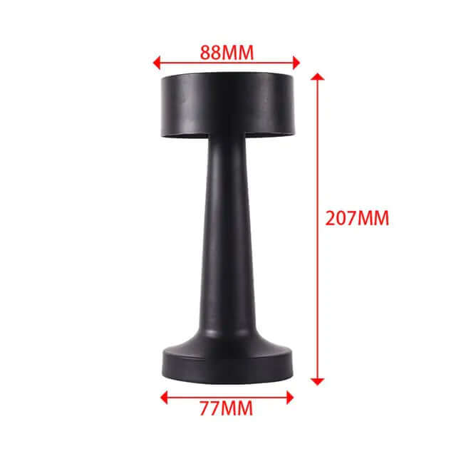 Lampe de bureau rétro pour bar, lampe de nuit rechargeable sans fil avec capteur tactile pour restaurant, café, chambre à coucher, lampes de décoration pour la maison