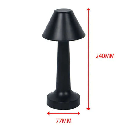 Lampe de bureau rétro pour bar, lampe de nuit rechargeable sans fil avec capteur tactile pour restaurant, café, chambre à coucher, lampes de décoration pour la maison