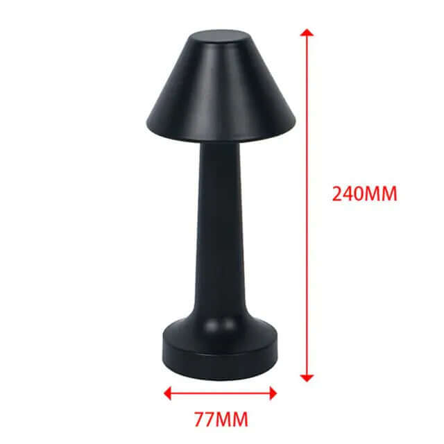 Lampe de bureau rétro pour bar, lampe de nuit rechargeable sans fil avec capteur tactile pour restaurant, café, chambre à coucher, lampes de décoration pour la maison
