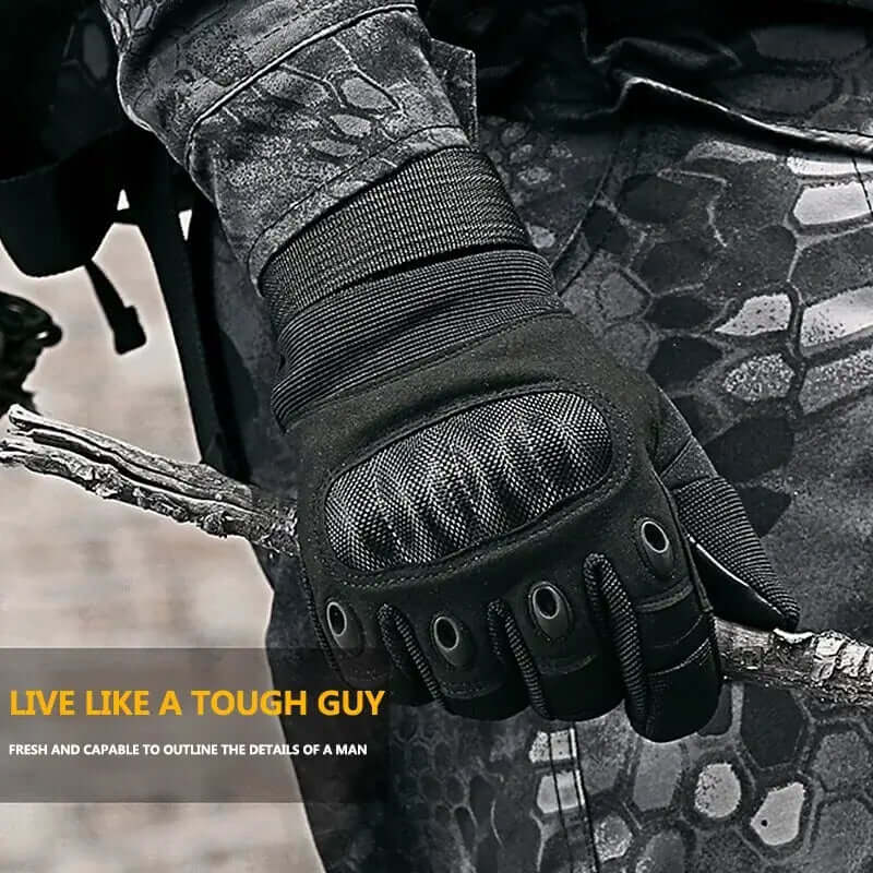 Hard Knuckle Full Finger Gloves
