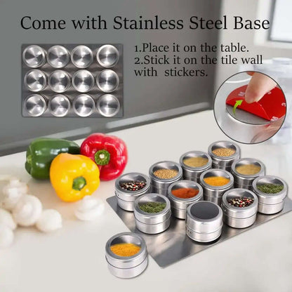 Pots à épices magnétiques