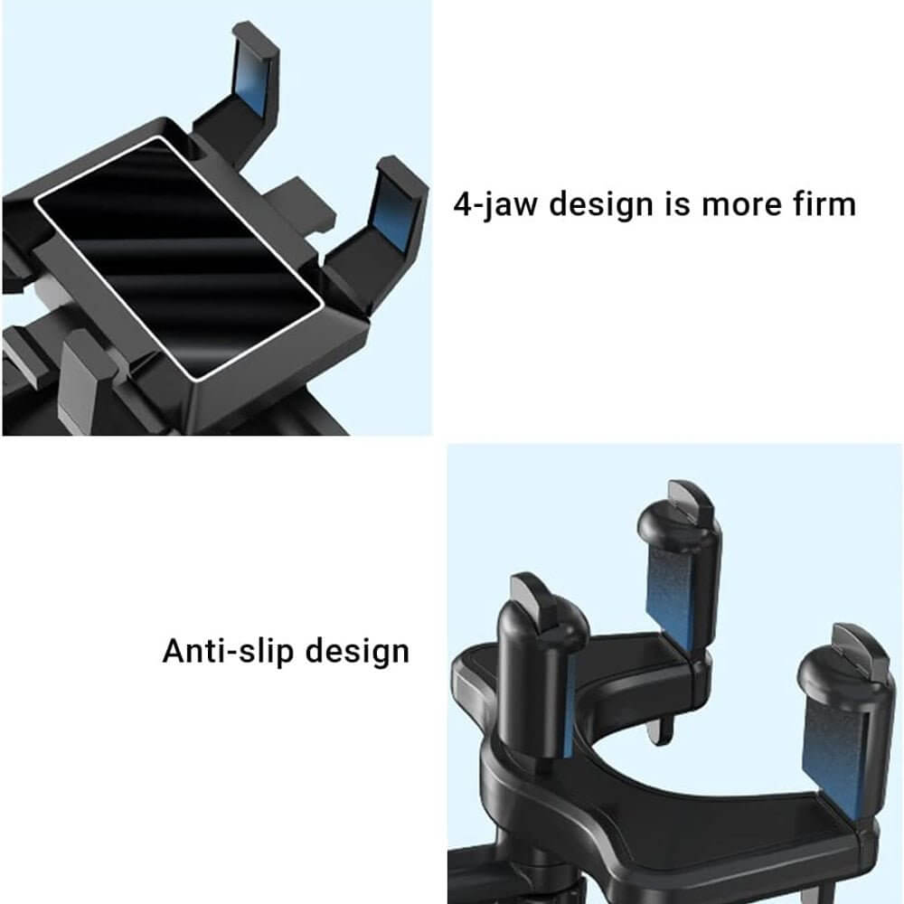The 360° Rotatable Smartphone Car Holder is a must-have accessory for safe and convenient driving. With its fully adjustable 360-degree rotation, it allows you to position your phone at the ideal angle for navigation, hands-free calls, or entertainment. 