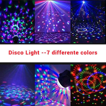 Lumières de fête disco stroboscopiques LED DJ Ball Ampoule activée par le son Lampe de danse Décoration 