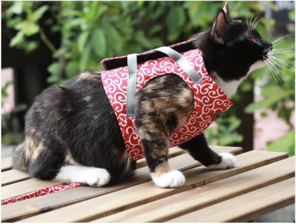 Correa de remolque para gatos con agarre cómodo