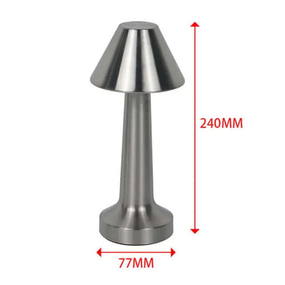 Lampe de bureau rétro pour bar, lampe de nuit rechargeable sans fil avec capteur tactile pour restaurant, café, chambre à coucher, lampes de décoration pour la maison