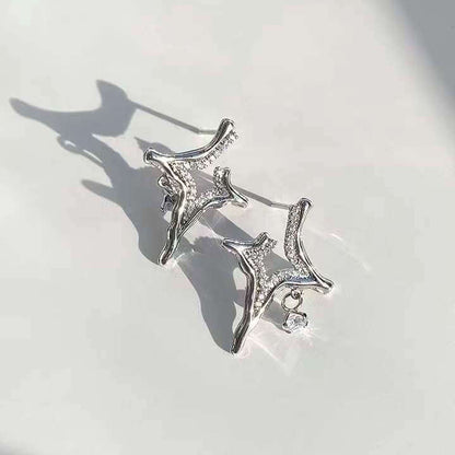 Asterism Rhinestone Earrings - 11 Étoiles