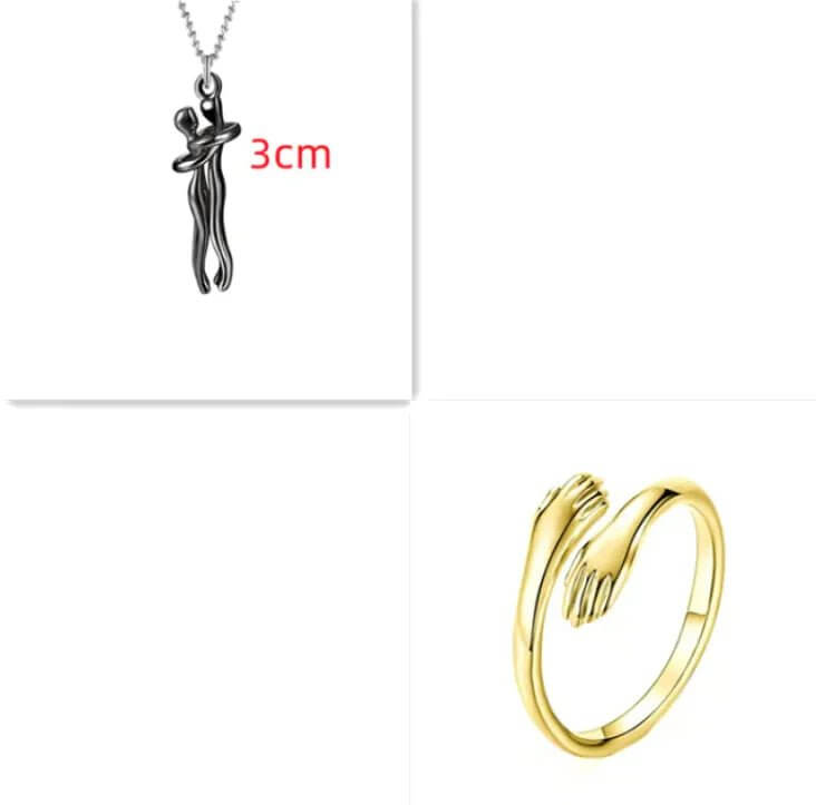 Collar de pareja con dije de unidad
