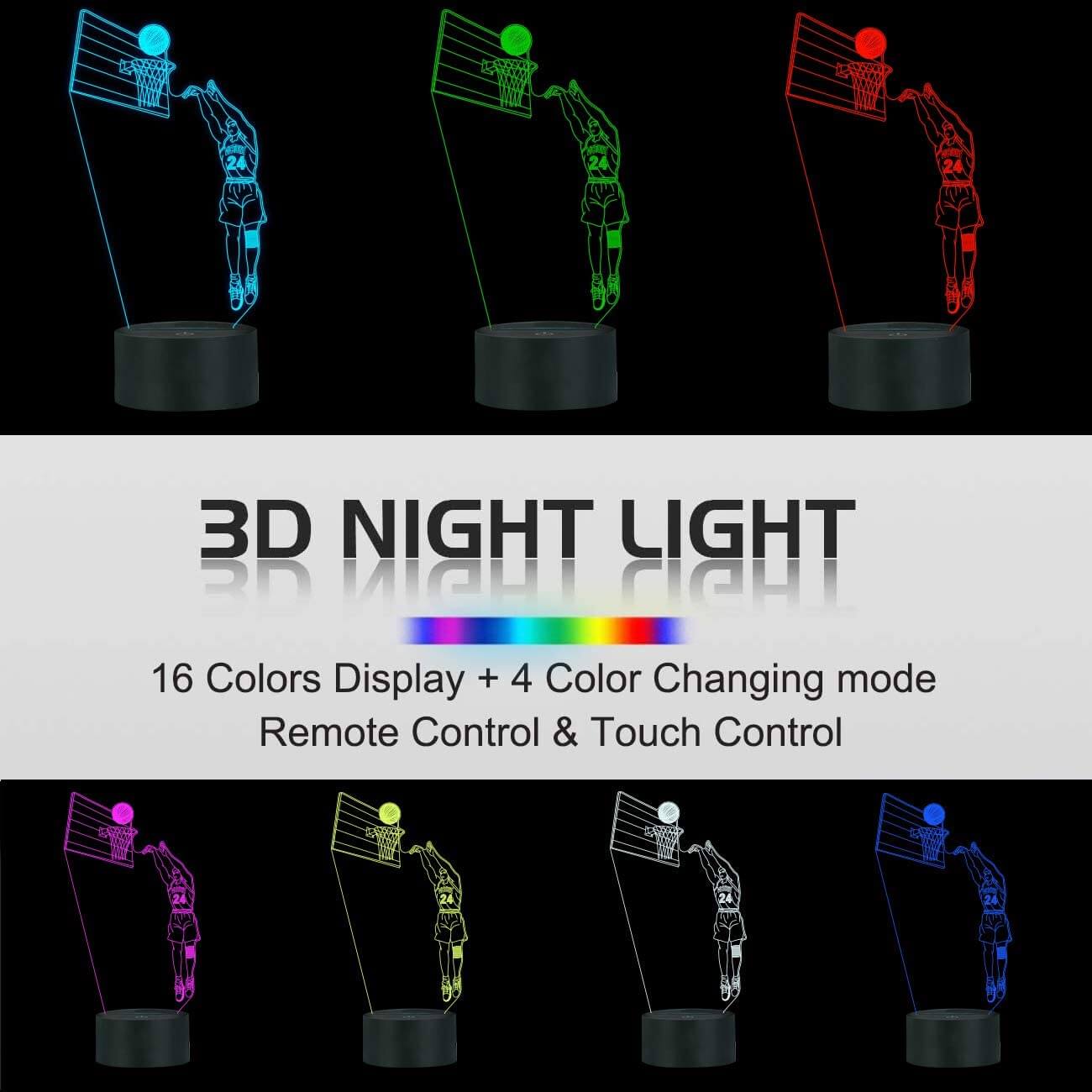 Basketball 3D Lamp - 11 Étoiles