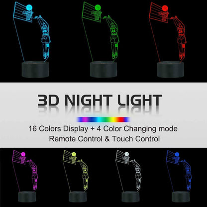 Basketball 3D Lamp - 11 Étoiles