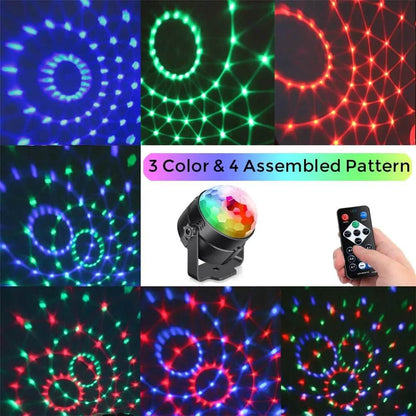 Lumières de fête disco stroboscopiques LED DJ Ball Ampoule activée par le son Lampe de danse Décoration 