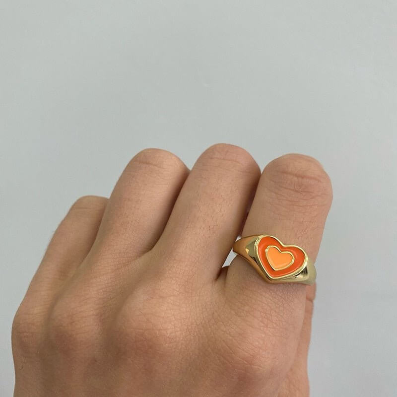 Creative Love Heart Ring - 11 Étoiles