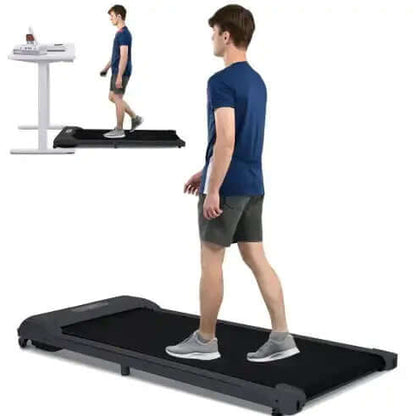 Tapis de course électrique 2 en 1 sous le bureau – Appareil de fitness silencieux, puissant et peu encombrant pour la maison et le bureau