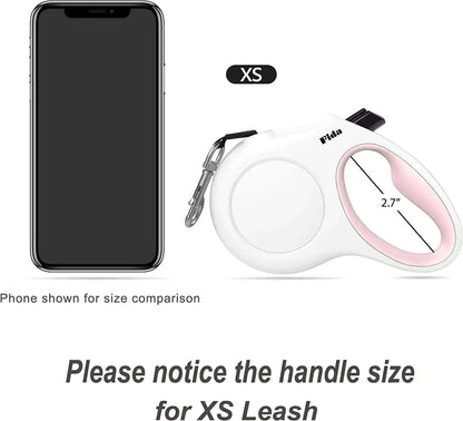Retractable Dog Leash with Dispenser and Poop Bags