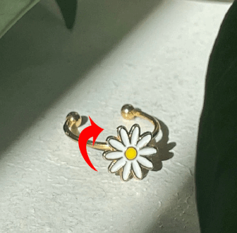 Fidget Spinner Rotatable Ring For Women - 11 Étoiles