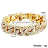 Miami Gold Curb Cuban Bracelet - 11 Étoiles