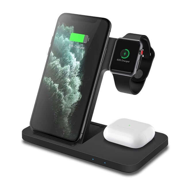 3in1 Wireless Fast Charger Dock Station - 11 Étoiles