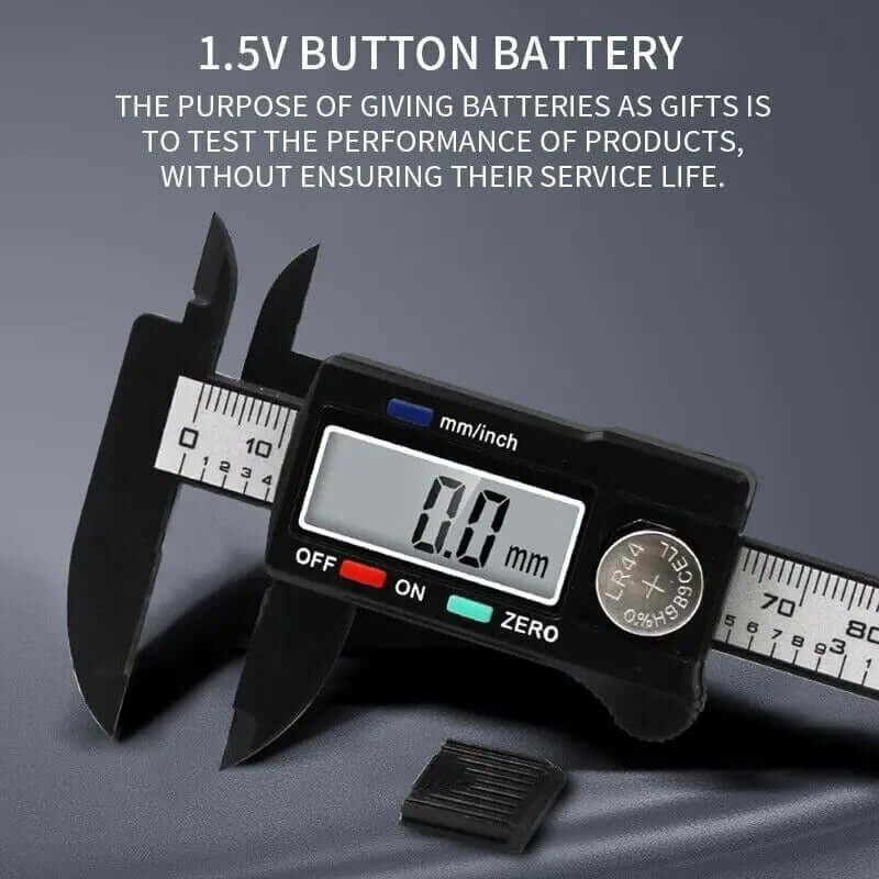 The 6&quot; 150mm Digital Caliper Micrometer is a precision measuring tool designed for accuracy and ease of use. Featuring a clear LCD display, it provides quick and accurate readings in metric or imperial units. This vernier electronic caliper is perfect for measuring inside, outside, depth, and step dimensions, making it ideal for professionals and DIY enthusiasts in engineering, woodworking, and metalworking. Made from durable materials, it ensures long-lasting performance and reliability. 