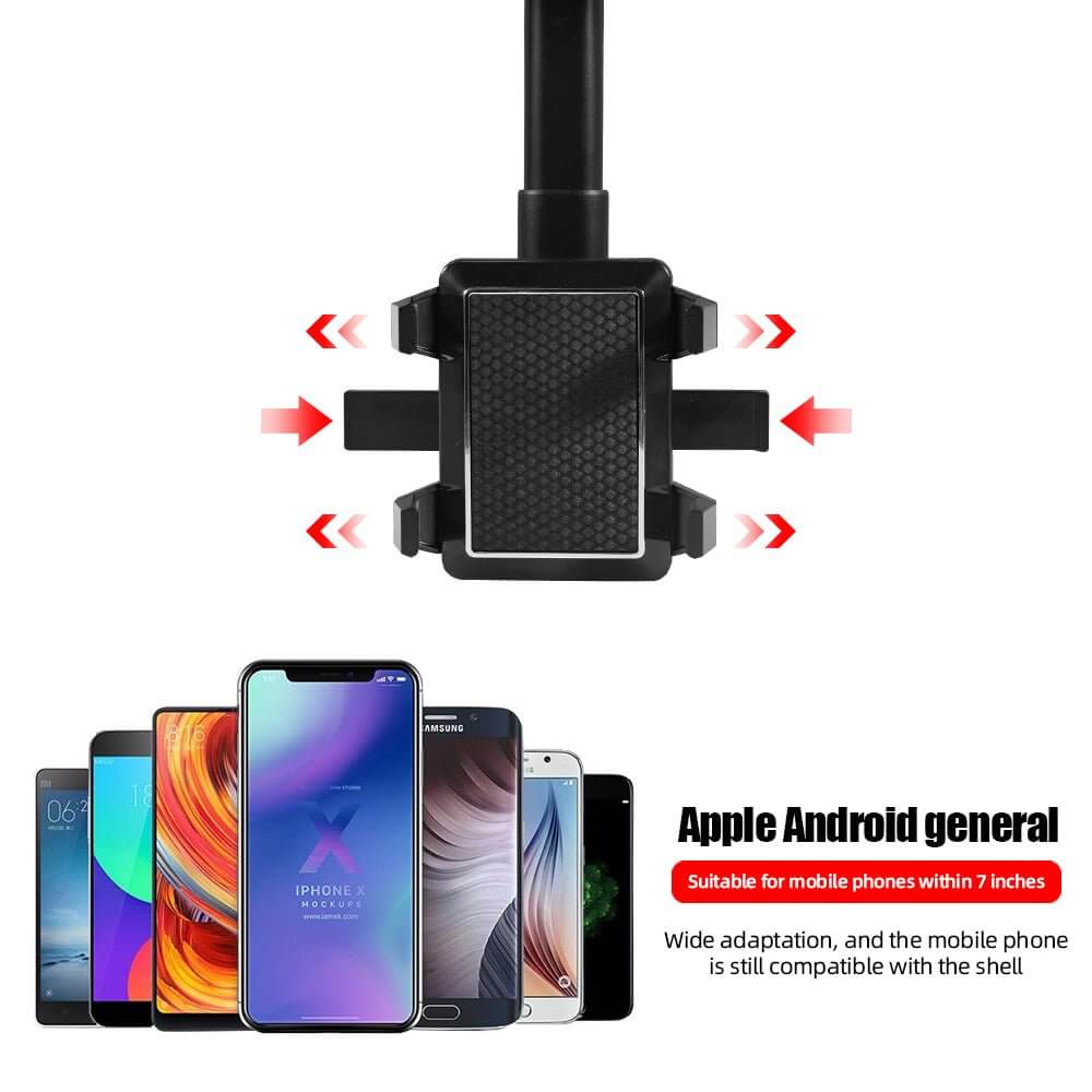The 360° Rotatable Smartphone Car Holder is a must-have accessory for safe and convenient driving. With its fully adjustable 360-degree rotation, it allows you to position your phone at the ideal angle for navigation, hands-free calls, or entertainment. 