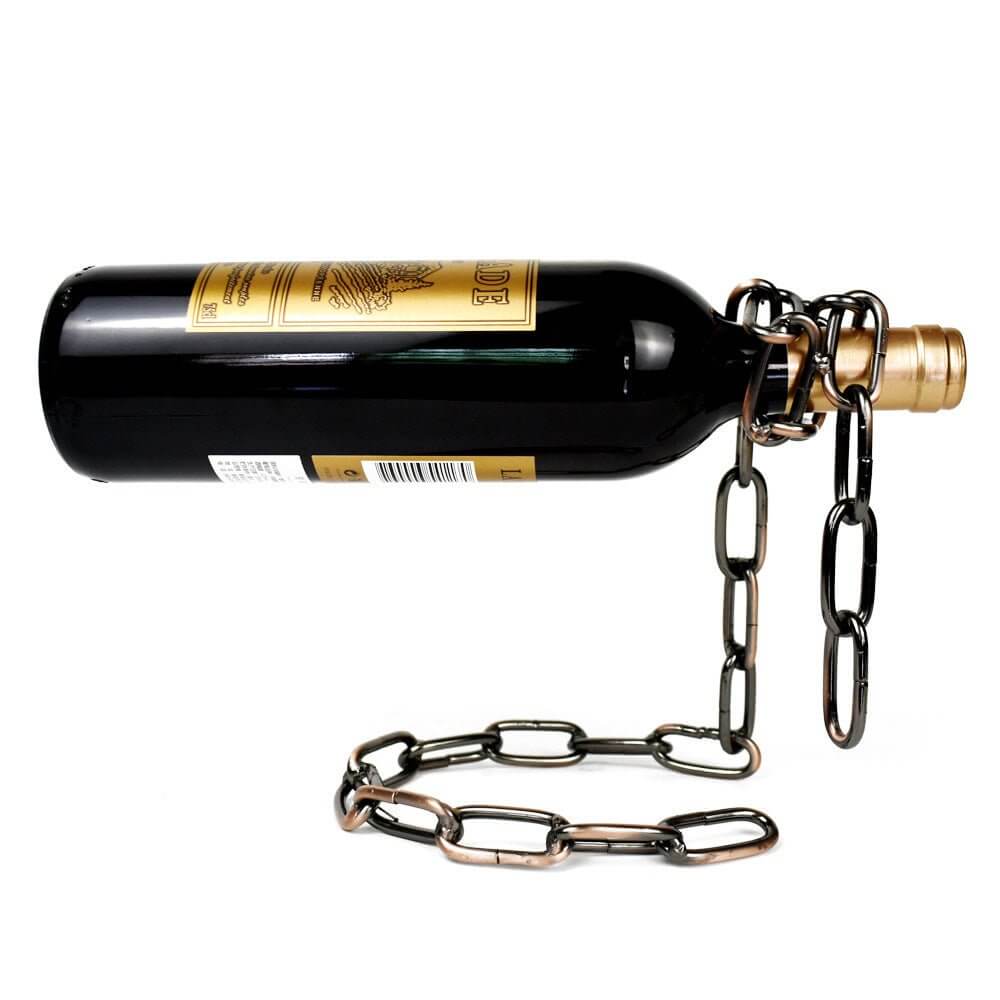 Magic Iron Chain Wine Bottle Holder - 11 Étoiles