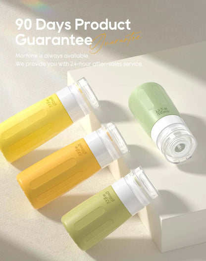 Lot de 16 flacons de voyage pour produits de toilette Morfone (jaune)