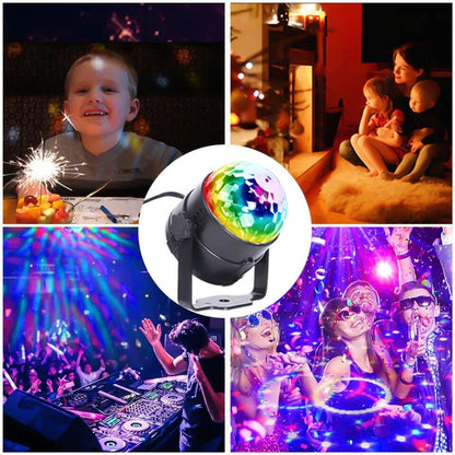 Lumières de fête disco stroboscopiques LED DJ Ball Ampoule activée par le son Lampe de danse Décoration 