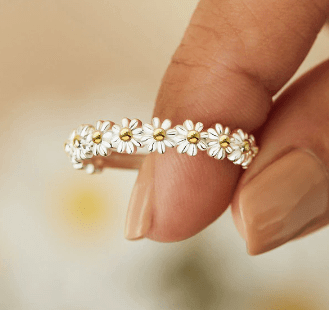 Fidget Spinner Rotatable Ring For Women - 11 Étoiles