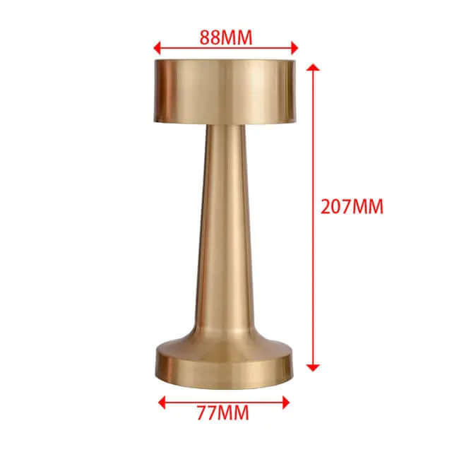 Lampe de bureau rétro pour bar, lampe de nuit rechargeable sans fil avec capteur tactile pour restaurant, café, chambre à coucher, lampes de décoration pour la maison
