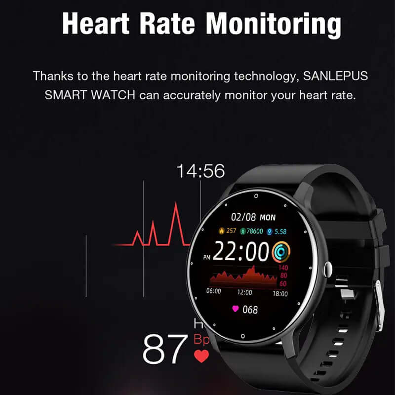 Nuevo reloj inteligente deportivo con pantalla táctil para hombre