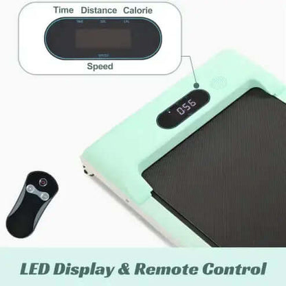 Tapis de course électrique 2 en 1 sous le bureau – Appareil de fitness silencieux, puissant et peu encombrant pour la maison et le bureau