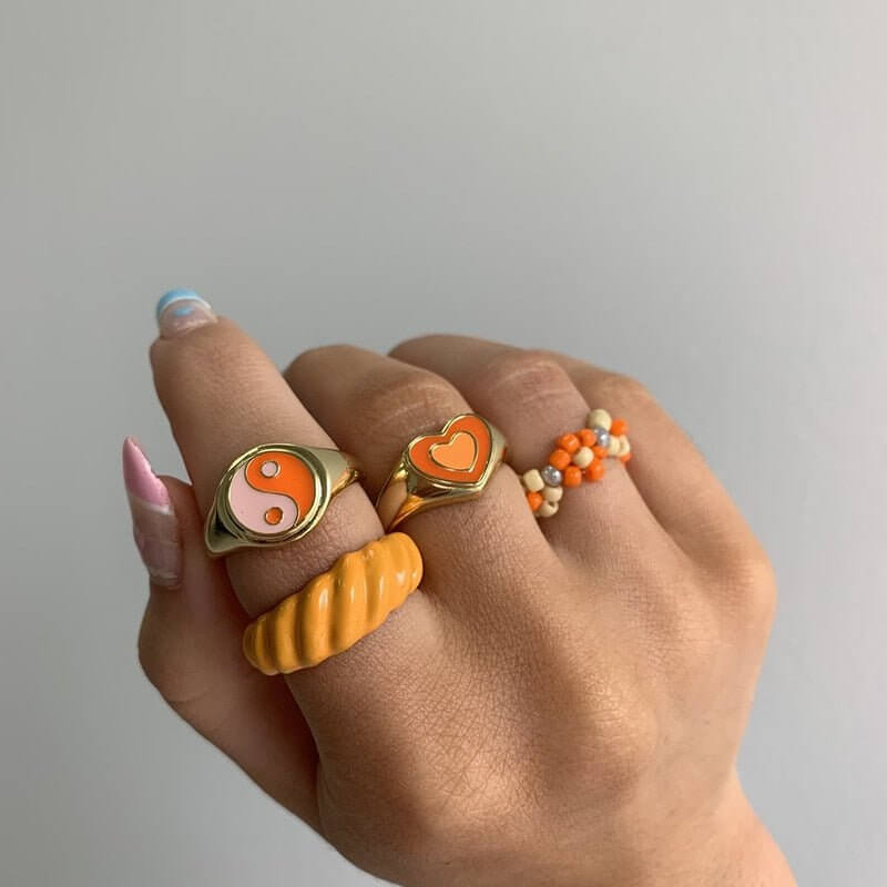 Creative Love Heart Ring - 11 Étoiles