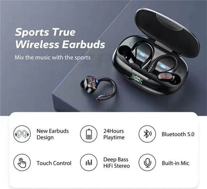 Bluetooth Headset 5.1 True Wireless Earphones Earbuds Headphones HiFi Sport TWS - 11 Étoiles