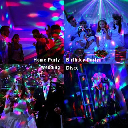 Lumières de fête disco stroboscopiques LED DJ Ball Ampoule activée par le son Lampe de danse Décoration 
